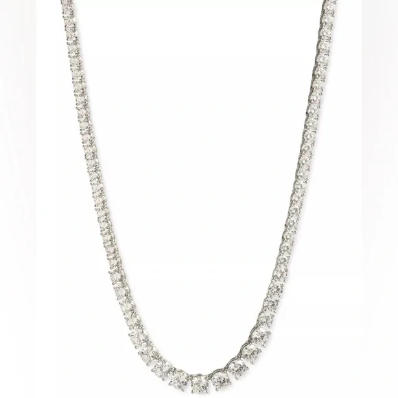 NWOT Marchesa Cubic Zirconia Tennis Collar Necklace - Picture 3 of 9